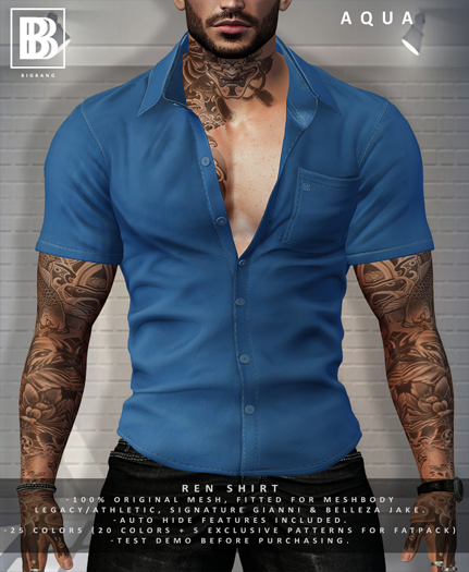 [BB] Ren Shirt - Aqua