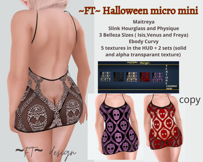 ~FT~ Halloween micro mini dress