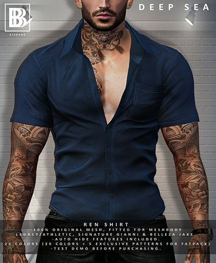 [BB] Ren Shirt - Deep Sea