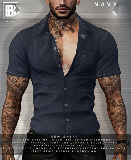 [BB] Ren Shirt - Navy