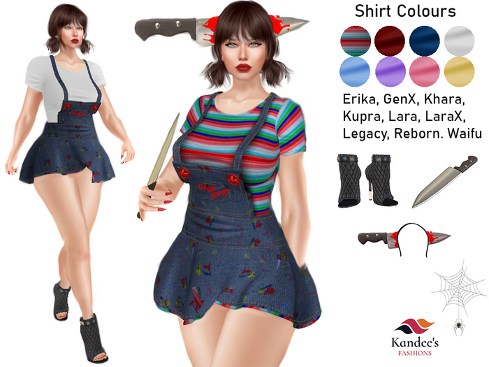 Chucky Dress (hud) with Accessories & Shoes