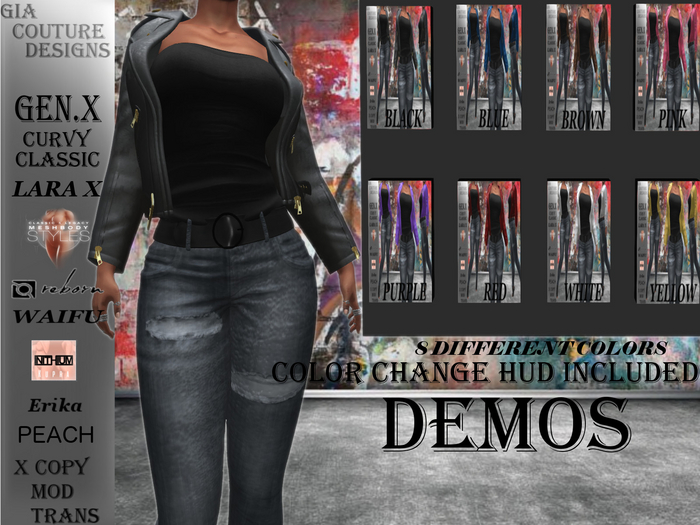 Nici Leather Jacket DEMOS