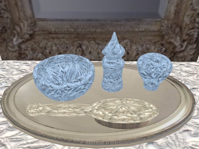 Boudoir Vanity Tray - Sky Crystal
