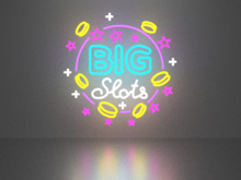 Big Slote neon sign Full Permission
