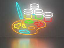 Paints neon sign Full Permission