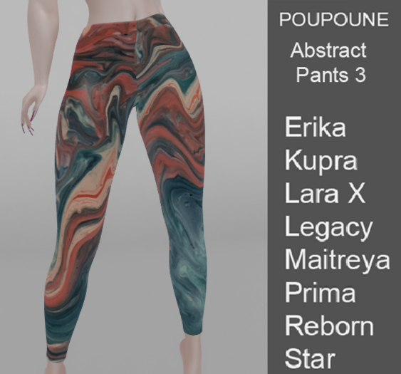 POUPOUNE Abstract Pants 3