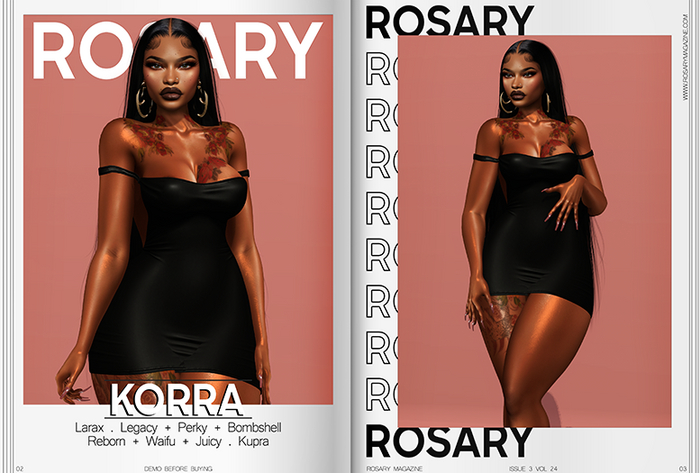 Rosary. Korra . Black
