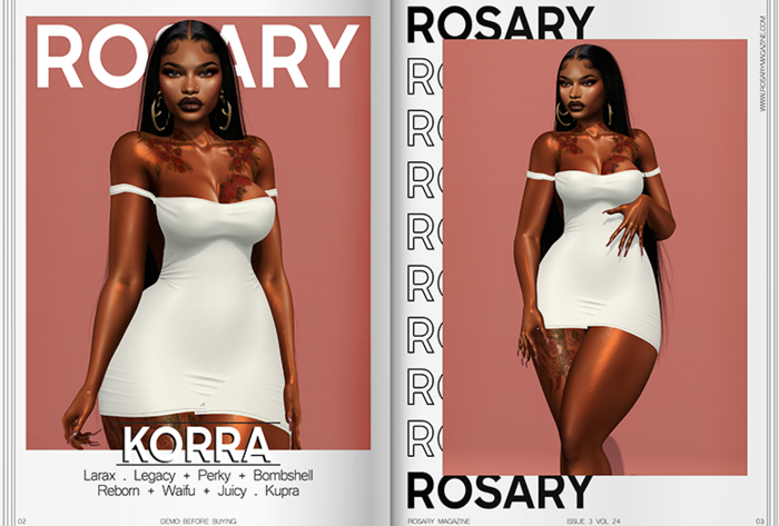 Rosary. Korra . White