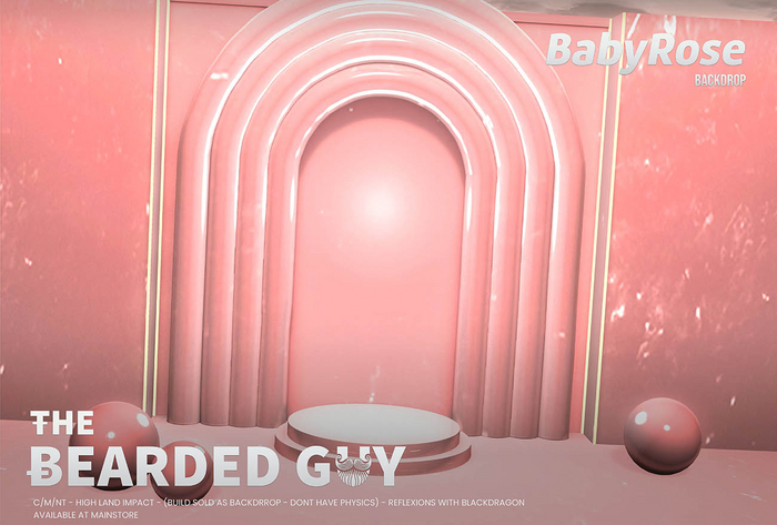Baby Rose Backdrop - The Bearded Guy