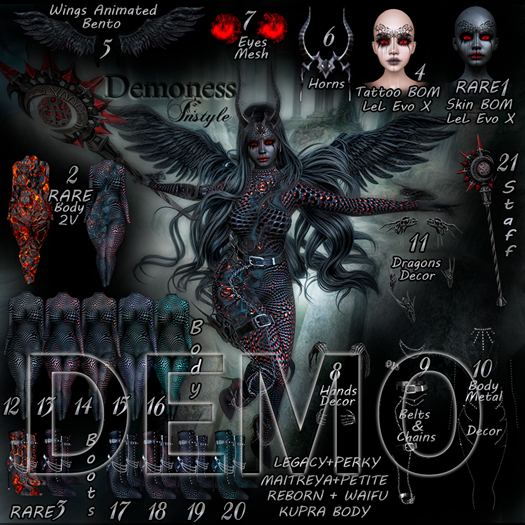 InStyle *Demoness* FULL SET - Fatpac-DEMO 10min