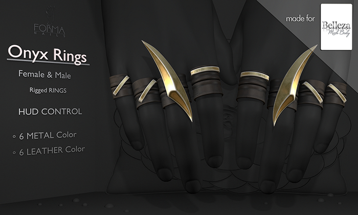 [FORMANAILS] Accessories - | Belleza Nails | - | ONYX | - | Bento Nails | Rigged Nails
