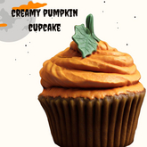 'MB' creamy pumpkin cupcake