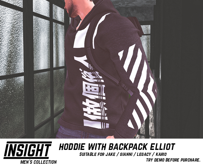 [INSIGHT] Hoddie with backpack ELLIOT FATPACK