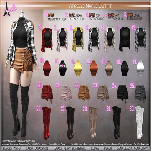 30. Aprelle Maple Platforms White