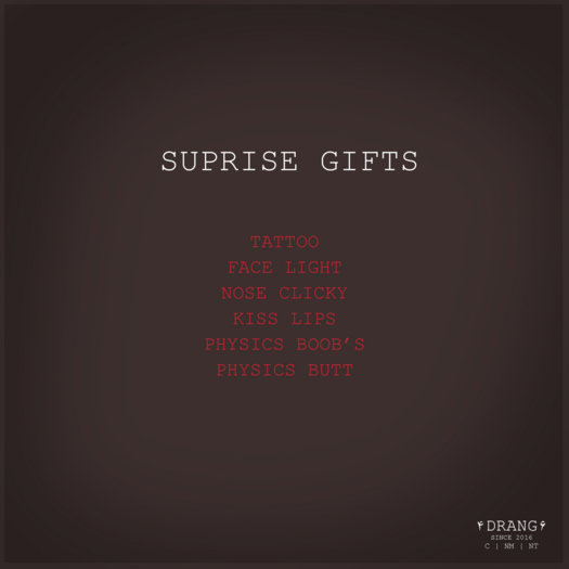 Drang - Mistery Box #3 Gift's