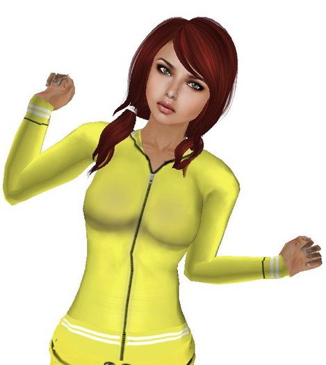 Cady's Tracksuit Top - Yellow