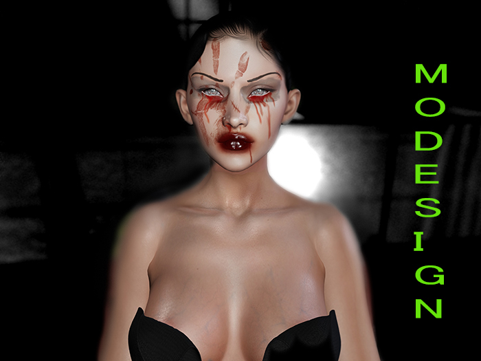 Modesign Halloween Fullfacetattoo