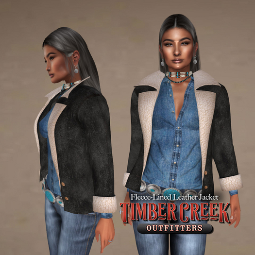 [Timber Creek] Fleece Lined Jacket-Black