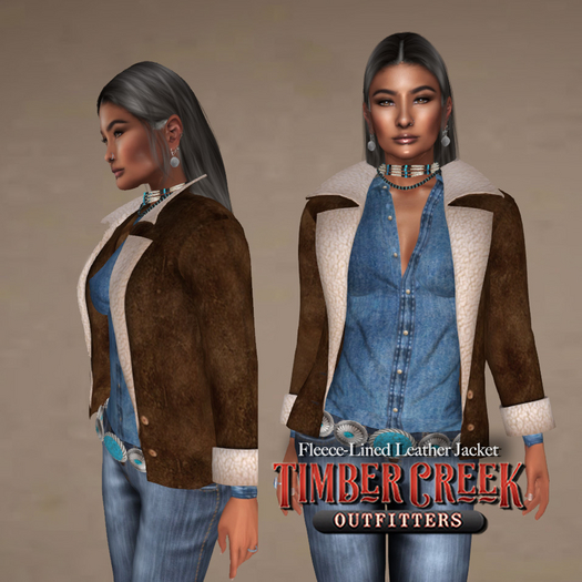 [Timber Creek] Fleece Lined Jacket-Dark Brown