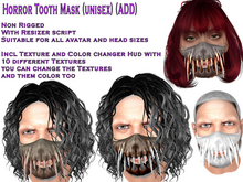 Horror Tooth Mask (unisex) (ADD)