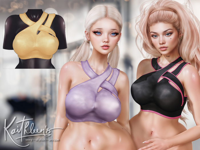Kaithleen's Kate Crop Top - Yellow