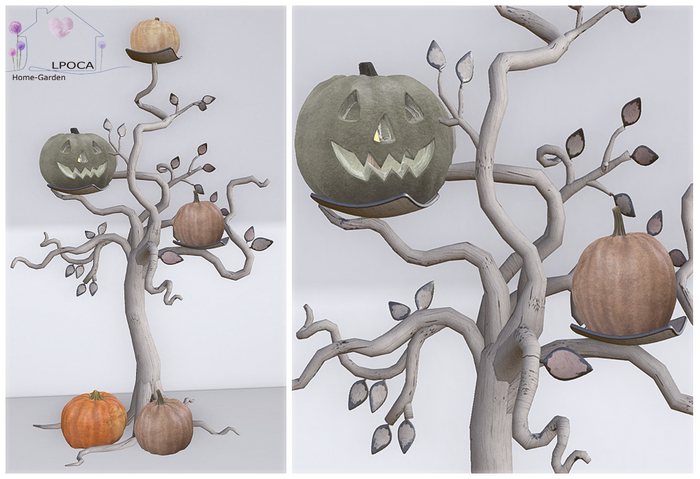 LpOca tree decoration with pumpkins 2