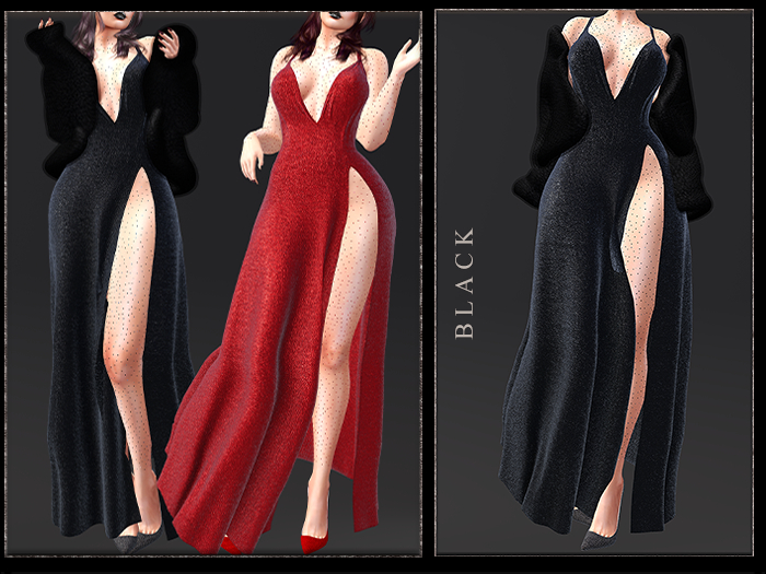 GGVG GWEN GOWN PBR BLACK