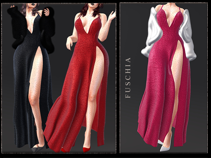 GGVG GWEN GOWN PBR FUSCHIA