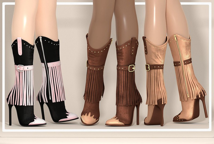 [Aleutia] Chappell Boots - FATPACK - Maitreya LaraX / PetiteX