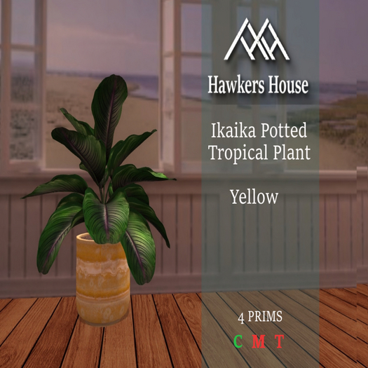 *HH* Ikaika Potted Tropical Plant Yellow