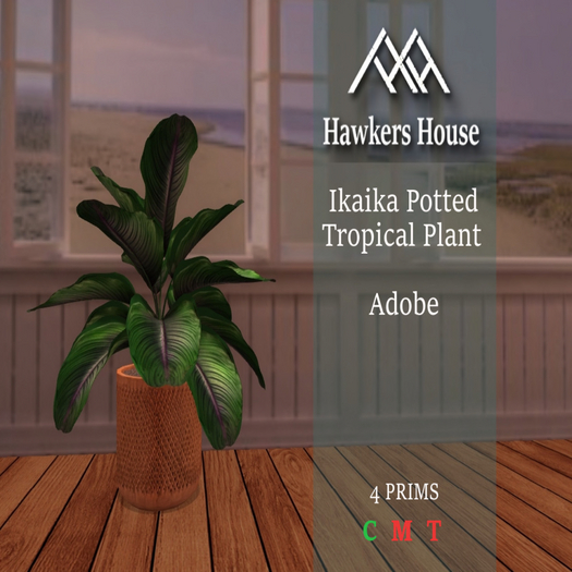 *HH* Ikaika Potted Tropical Plant Adobe