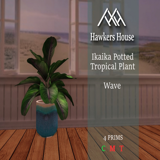 *HH* Ikaika Potted Tropical Plant Wave