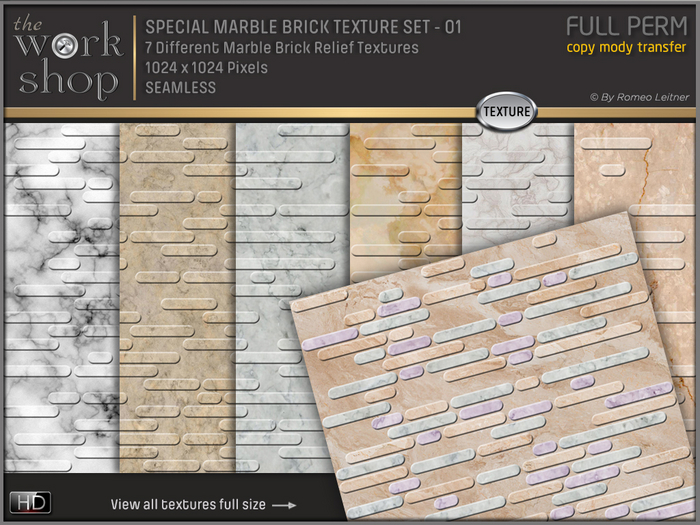 SPECIAL MARBLE BRICK TEXTURE SET-01