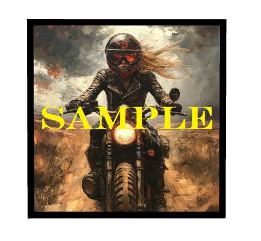 Motorcycle Oil Framed Poster Wall Art