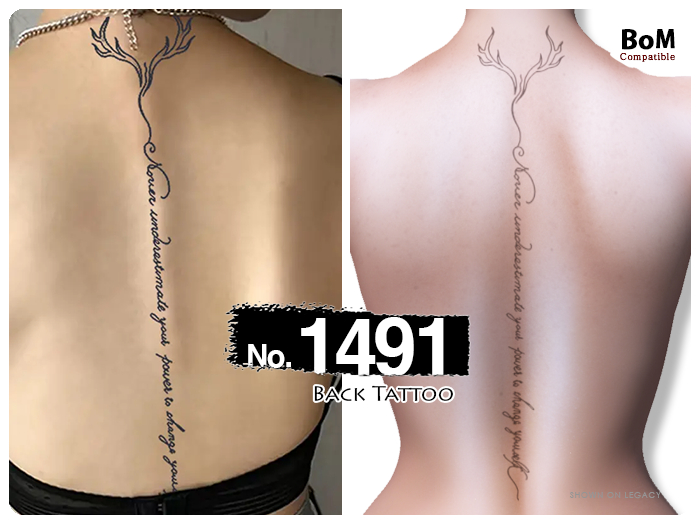 (Back Tattoo) No.1491