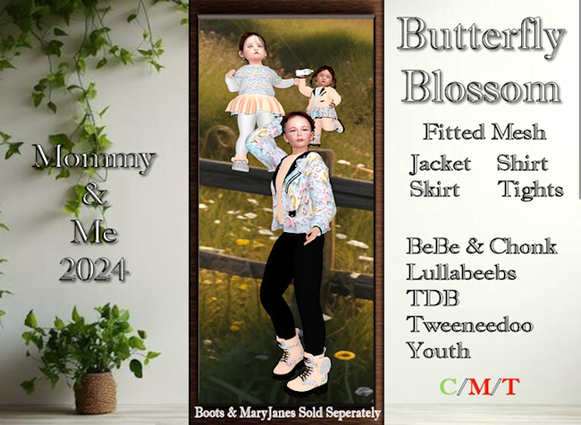 Butterfly Blossom OUTFIT CHILD AVATARS [BOXED] v2