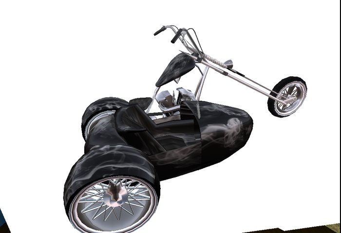 Smoking sidecar chopper by Corpse Devinna