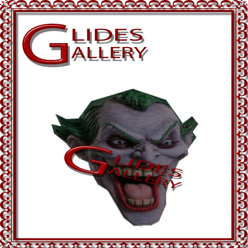 joker face 1 prim sculpt w/baked texture