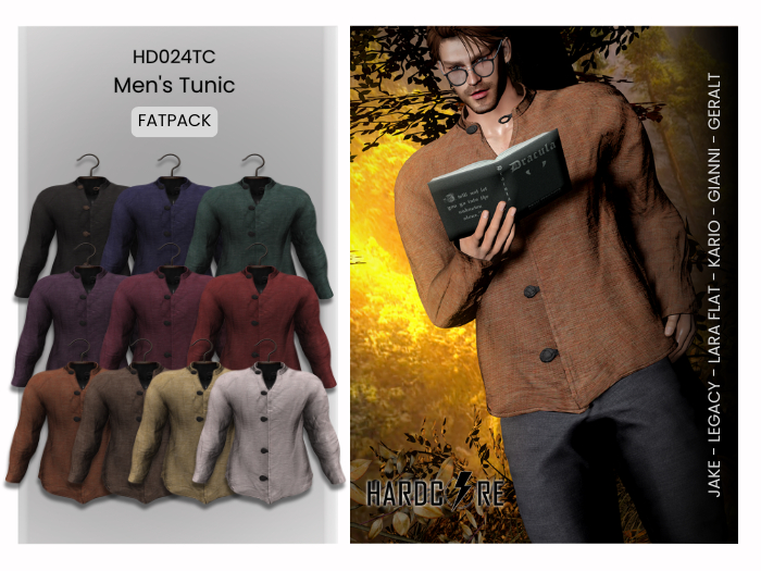 :: HARDCORE :: (HD024TC) Men's Tunic - Fatpack