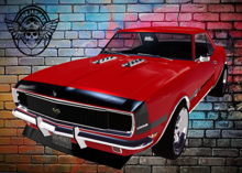 68 SS/RS CAMARO RED CAR