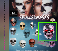 09 - Skulls&Masks #9 Tattoo LeL evoX - HALLOWEEN SALE !