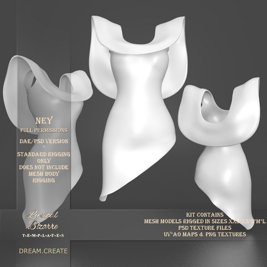 !Lyrical B!zarre Templates! - Ney MESH DAE Version