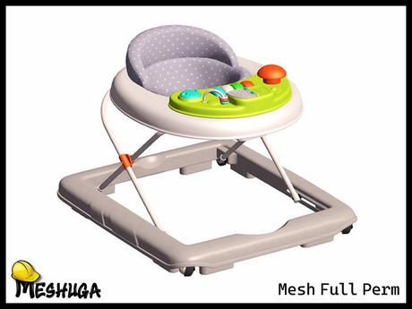 Meshuga E Rondo Second Life Marketplace - Meshuga Toddlers - Baby Go-Round Walker FULL ...