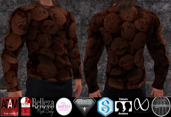 Chocolate Chips Cookies Long Sleeves Shirt