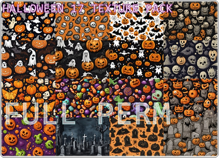 HALLOWEEN 17 TEXTURE PACK  FULL PERM