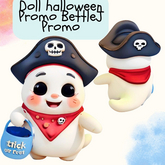 'MB' Doll halloween pirate ghost