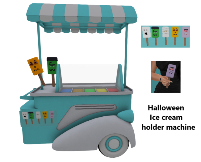 @MA@Halloween Ice cream holder machine