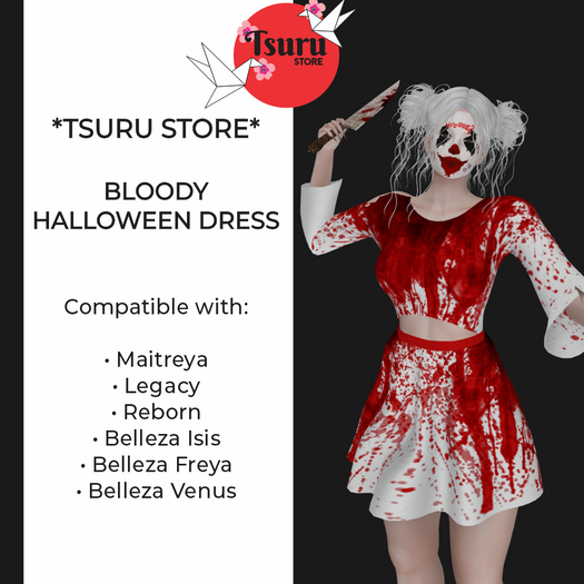 *Tsuru Store* Dress - Bloody