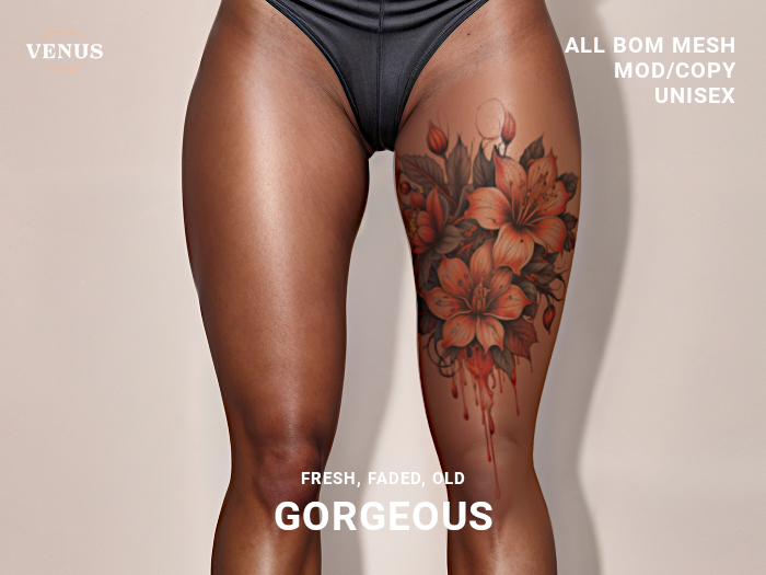 THIGH TATTOO GORGEOUS