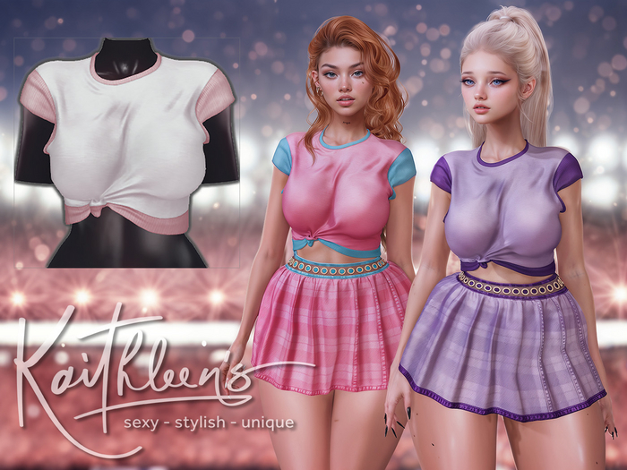 Kaithleen's Lisa Crop Top - Poudre